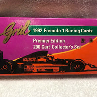 🏎Vintage 1992 🏎Grid Formula 1 Racing Premier Complete 200 Card Collector Set. - Aj Collectibles & More