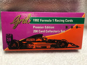 🏎Vintage 1992 🏎Grid Formula 1 Racing Premier Complete 200 Card Collector Set. - Aj Collectibles & More