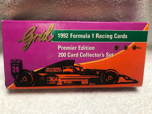 🏎Vintage 1992 🏎Grid Formula 1 Racing Premier Complete 200 Card Collector Set. - Aj Collectibles & More