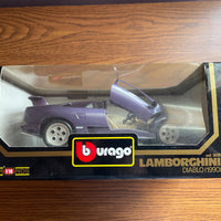 Bburago Burago 1/18 Lamborghini Diablo 1990 Purple 3028 In box