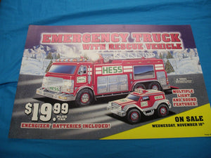 2005 Hess Truck pump sign - Aj Collectibles & More