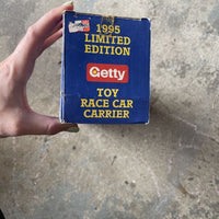 GETTY 1995 LIMITED EDITION TOY RACE CAR CARRIER