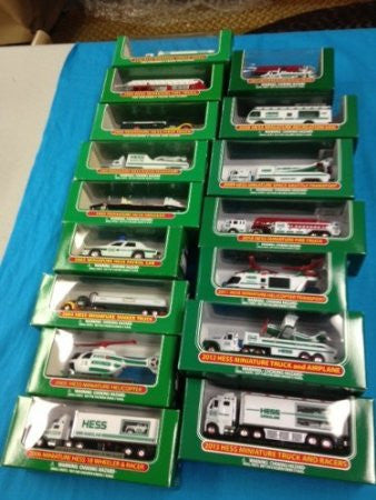 Complete Hess Mini truck collection 1998-2014 17 Trucks! - Aj Collectibles & More
