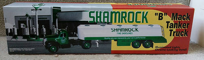 JMT Shamrock Fine Gasolines Texas 1958 B-MACK Gasoline Tanker Tractor Trailer Truck - Aj Collectibles & More