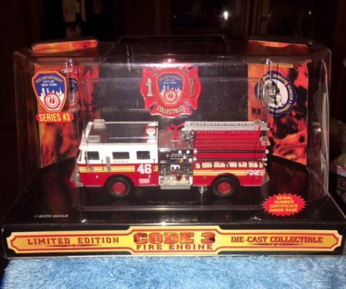 CODE3 Diecast 1/64 FDNY Cross Bronx Express Fire Engine Truck #46 Model 12302 - Aj Collectibles & More