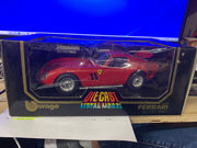 Burago Ferrari 250 GTO (1962) Red 1/18 Scale Model