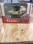1995 COORS Collectible 1918 Barrel Bank -Ertl Die Cast Metal Locking Bank - Aj Collectibles & More