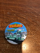 1995 Hess Toy Truck & Helicopter Back Button - Aj Collectibles & More