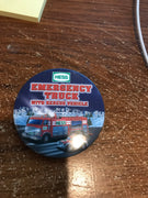 2005 Hess Emergency Truck With Rescue Vehicle Back Button - Aj Collectibles & More