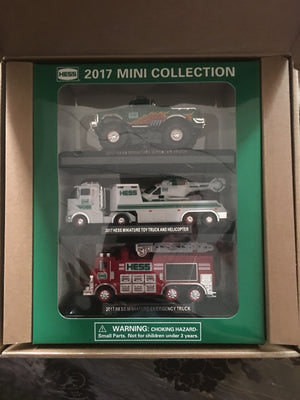 2017 Hess miniature 3 truck set - Aj Collectibles & More