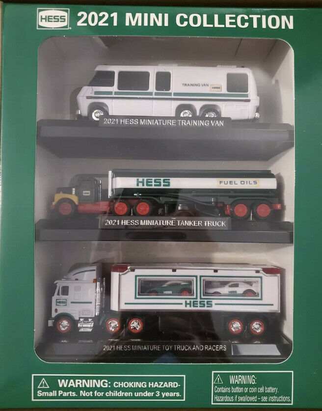 2021 Hess MINI TRUCK 3 VEHICLE COLLECTION 5 Toys in 1 Brand New Unopened