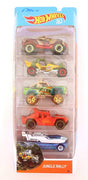 NEW NIP Hot Wheels 50th Anniversary Jungle Rally 5 Vehicle Gift Set Pack - Aj Collectibles & More